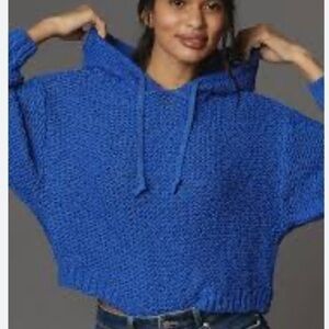 Anthropologie Pilcro Sailcloth Hooded Blur Sweater Size Medium NWOT